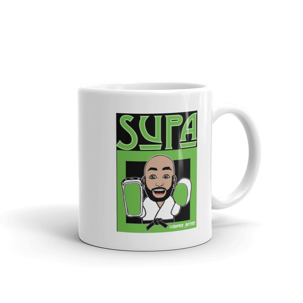 Supa White glossy mug